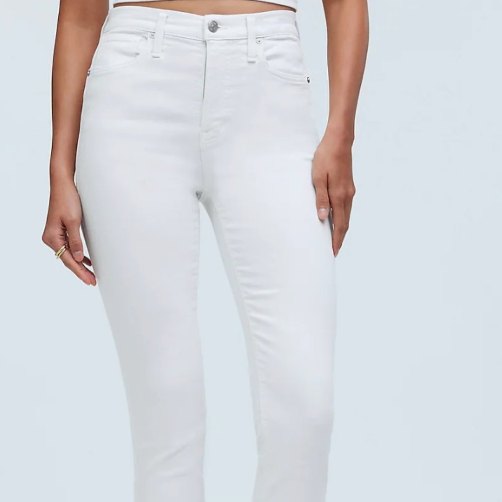 Madewell Stovepipe Jeans - White